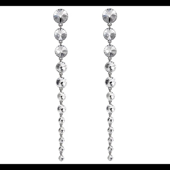 Crystal drop earrings - Picture 2 of 3